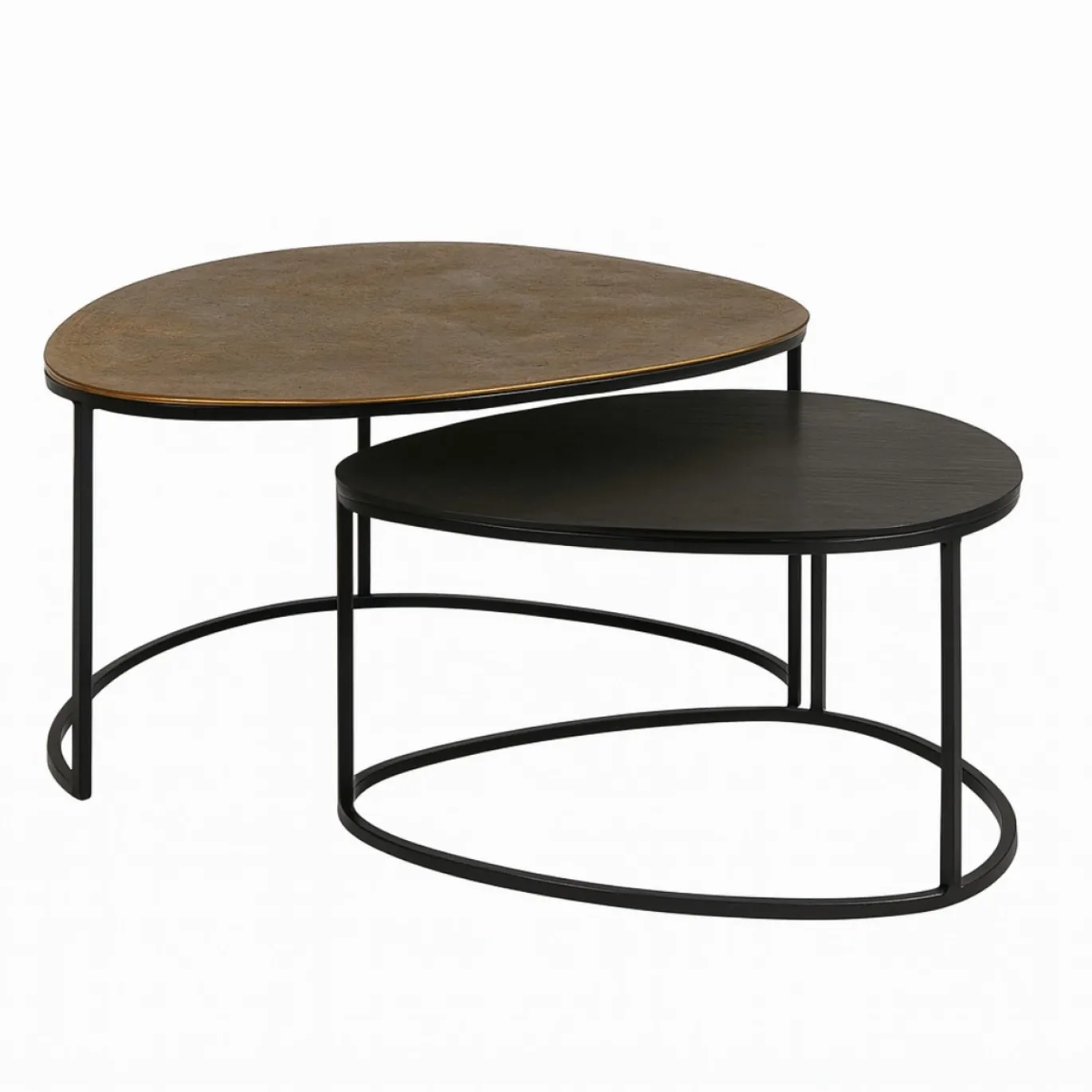 StarFurn Salontafel Set van 2 Jarrel Aluminium