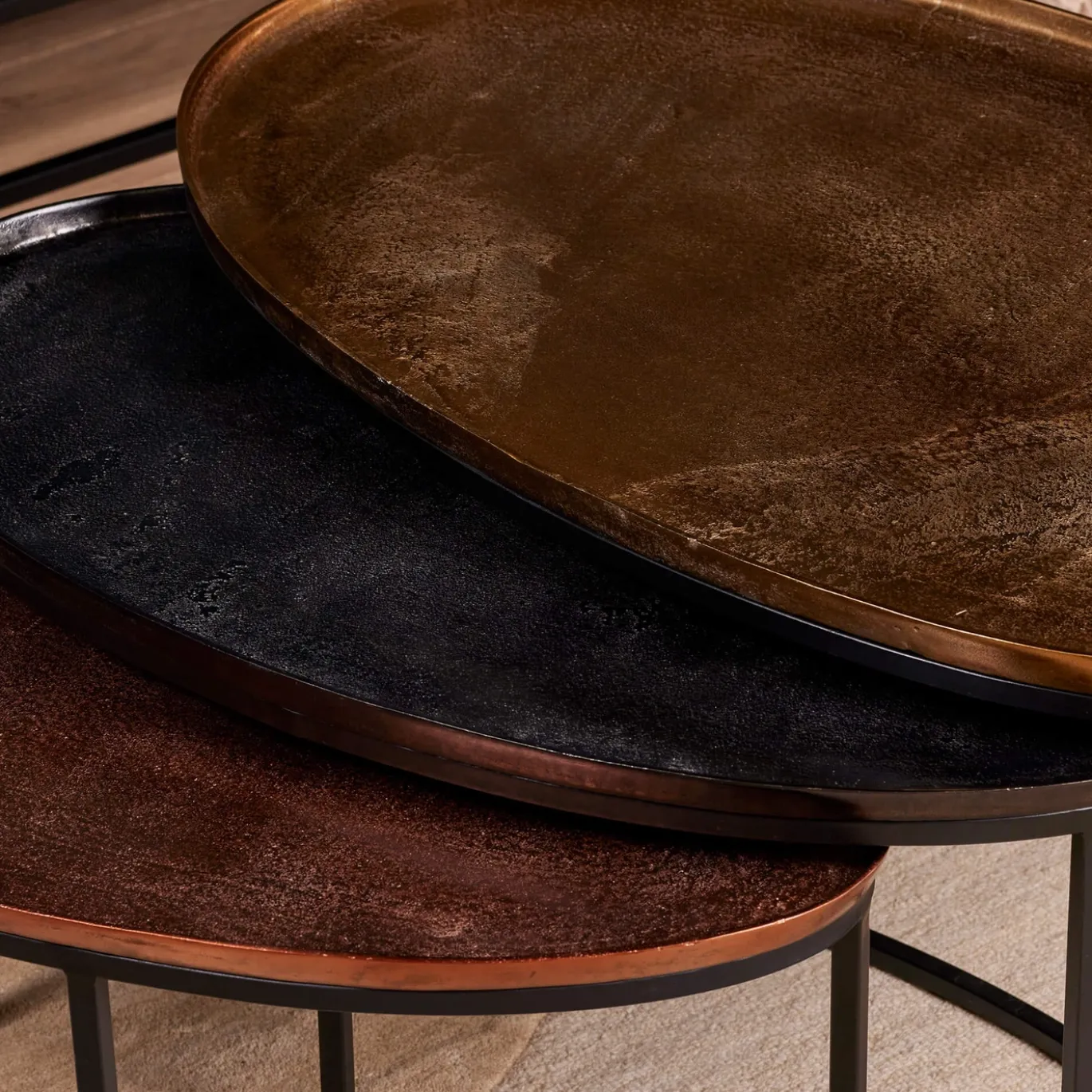 StarFurn Salontafel Set van 3 Raley Rond