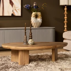StarFurn Salontafel Zillah 130cm Naturel Eiken