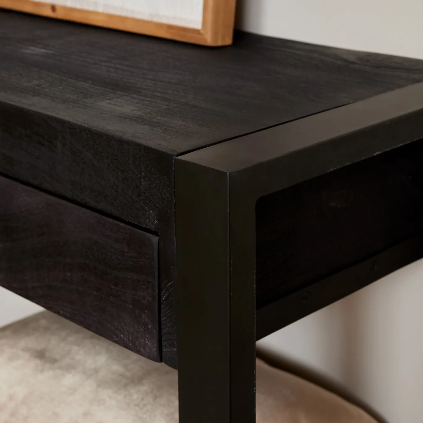 StarFurn Sidetable Boaz Zwart 120cm