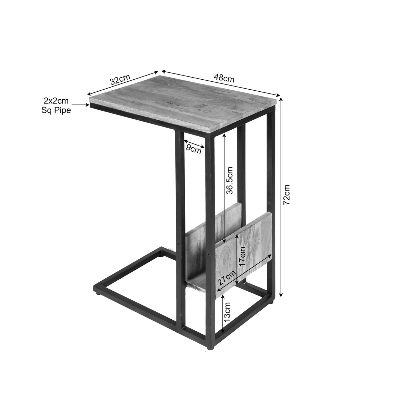 Starfurn Slider Hoog Naturel Mangohout