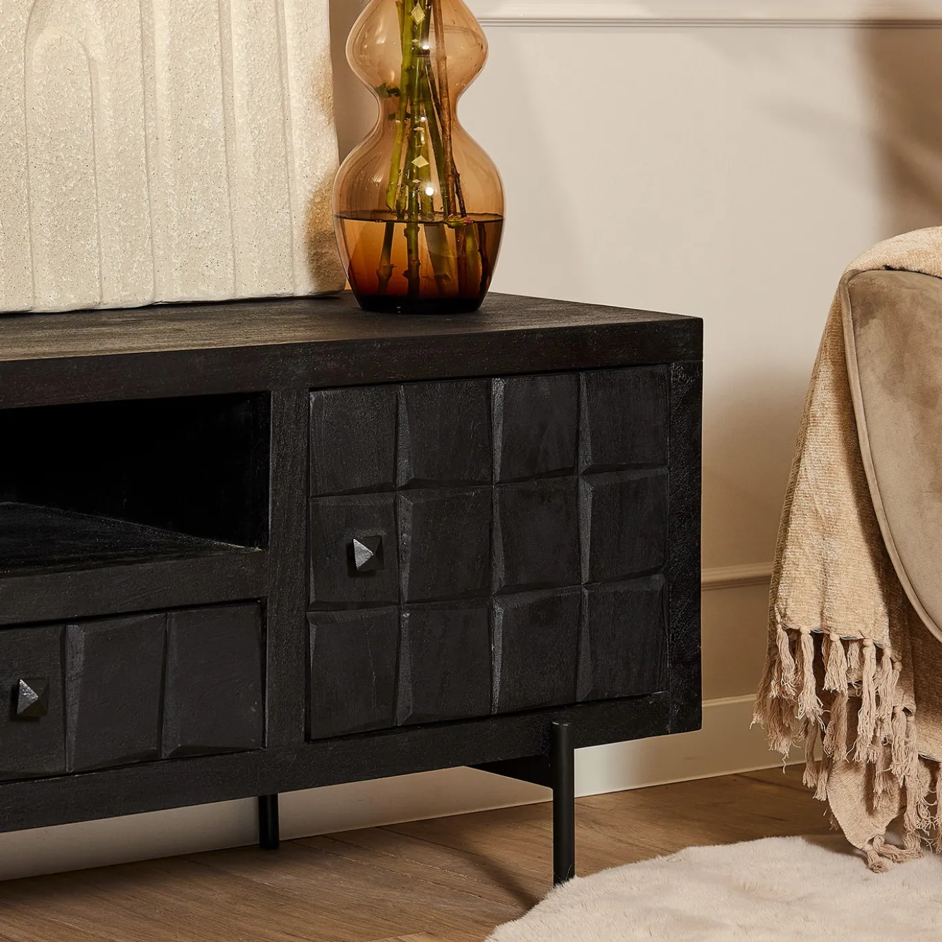 StarFurn Tv-Meubel Brandy Zwart 150cm