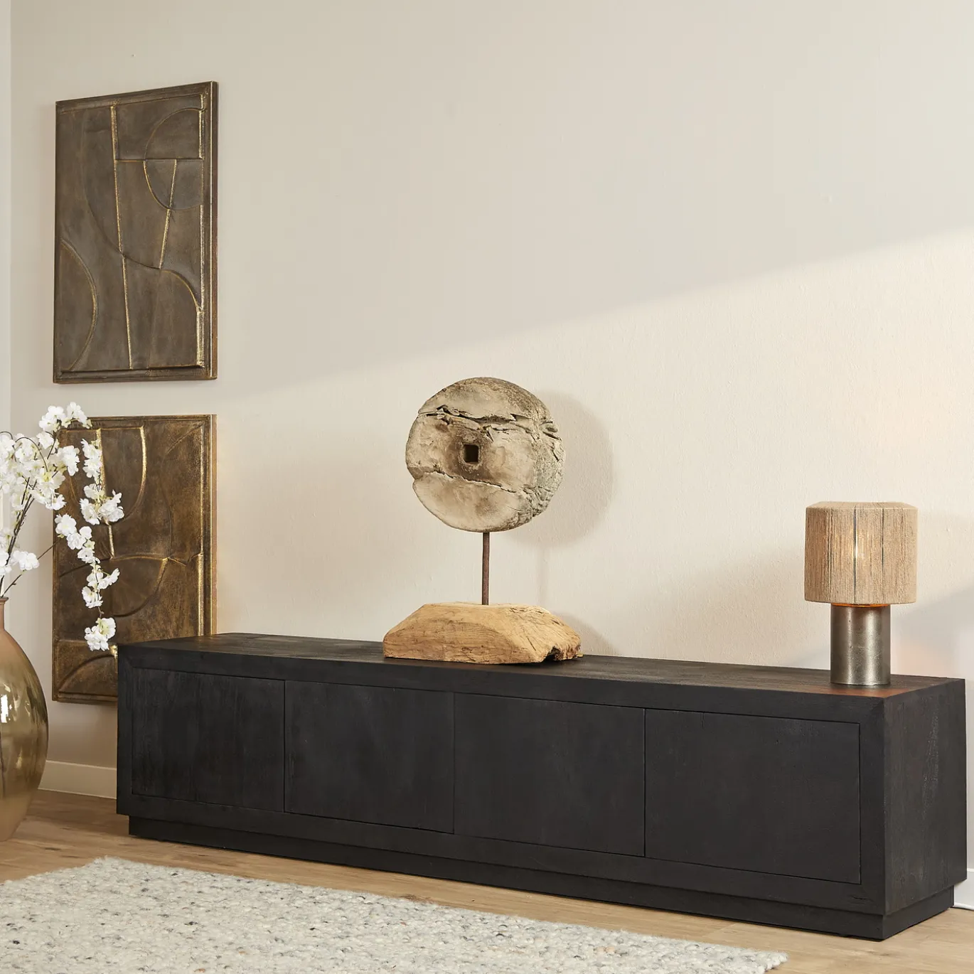 StarFurn Tv-meubel Brussel Zwart 200cm