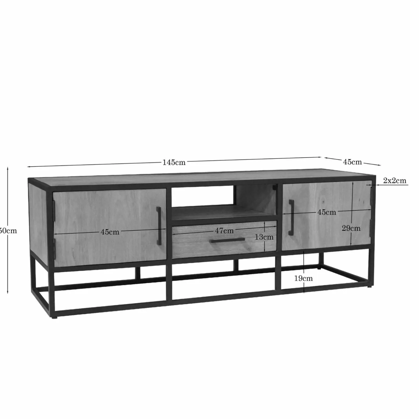 Starfurn Tv-meubel Dakota Naturel 145cm
