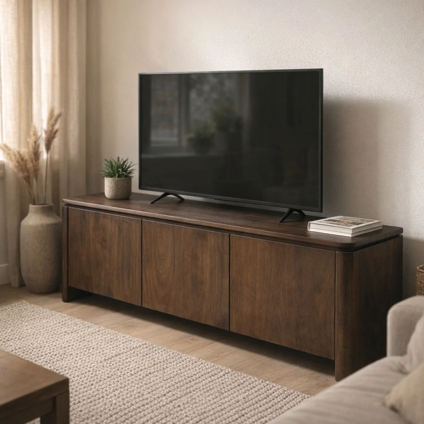 StarFurn Tv-meubel Dallas Bruin Mangohout 165cm