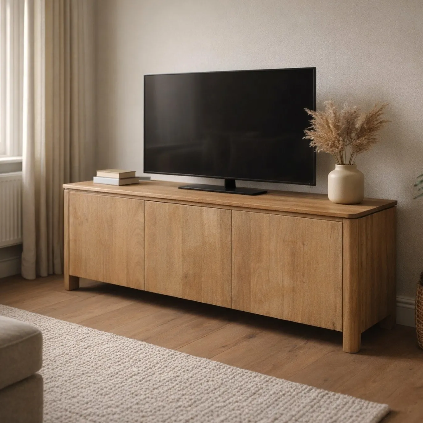StarFurn Tv-meubel Dallas Naturel Mangohout 165cm