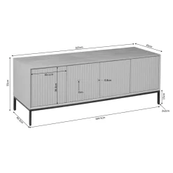 StarFurn Tv-meubel Madison Bruin 165cm