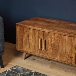 StarFurn Tv-Meubel Omaha Mangohout Naturel 240cm