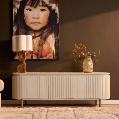 StarFurn Tv-meubel Solana Zand Mangohout 165cm