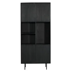 StarFurn Vakkenkast Madison Zwart 90cm