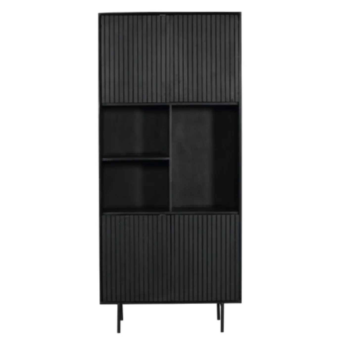 StarFurn Vakkenkast Madison Zwart 90cm