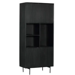 StarFurn Vakkenkast Madison Zwart 90cm