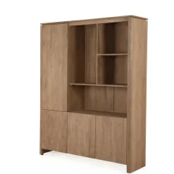 StarFurn Vakkenkast XL Dallas Naturel Mangohout 200x160cm