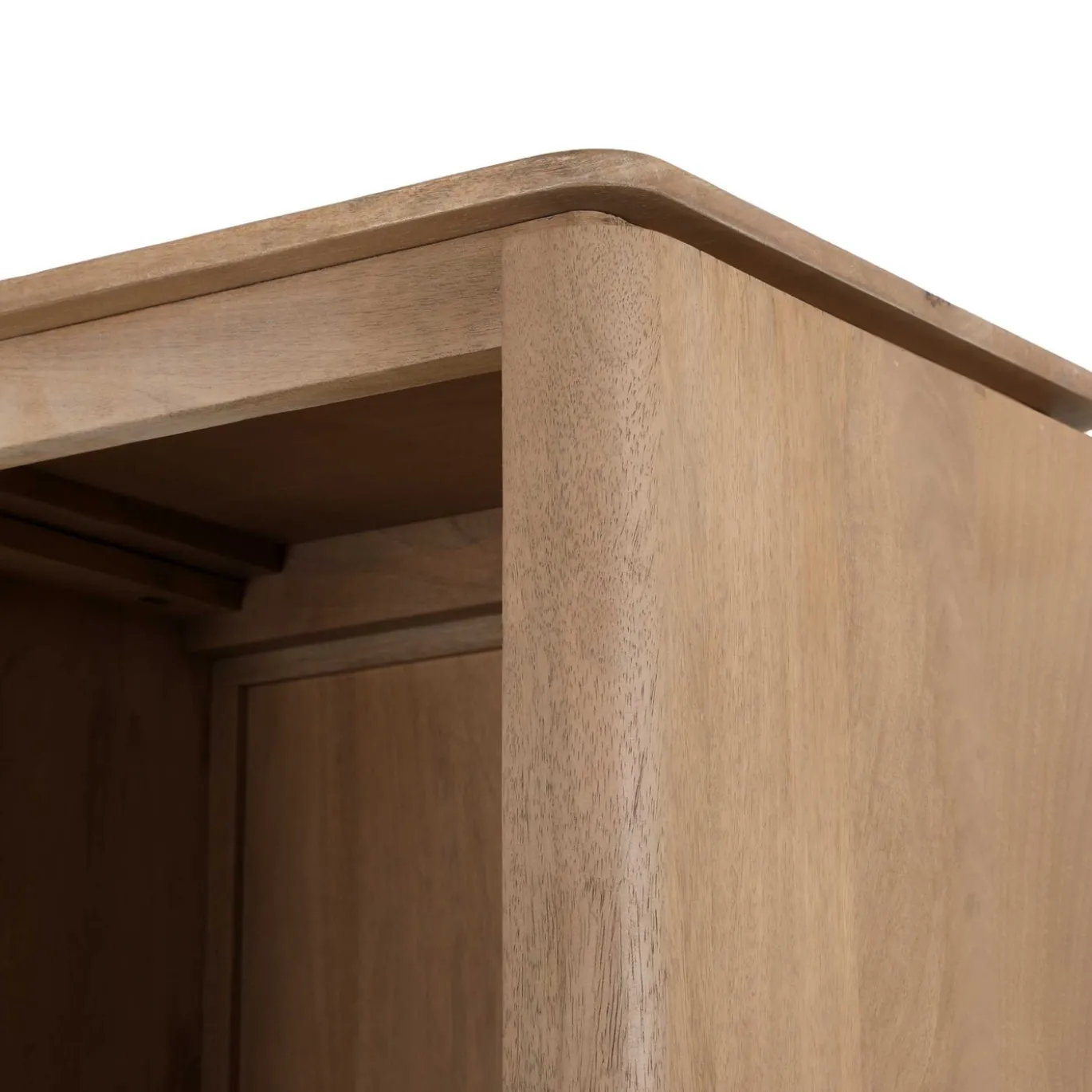 StarFurn Vakkenkast XL Dallas Naturel Mangohout 200x160cm