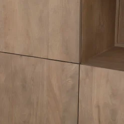 StarFurn Vakkenkast XL Dallas Naturel Mangohout 200x160cm