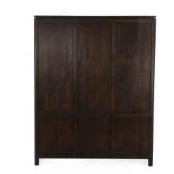 StarFurn Vakkenkast XL Dallas Bruin Mangohout 200x160cm