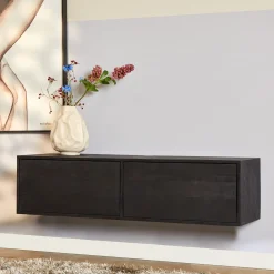 StarFurn Zwevend Tv-meubel Vision Zwart 120cm