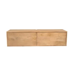 Starfurn Zwevend Tv-meubel Vision Naturel Mangohout 120cm