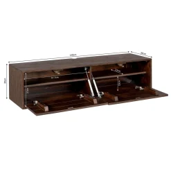 StarFurn Zwevend Tv-meubel Vision Bruin 120cm