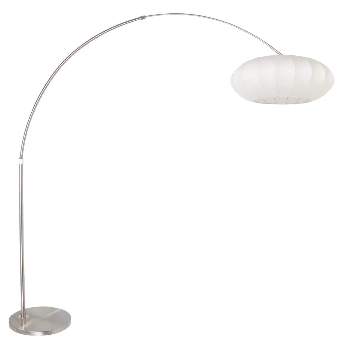 Steinhauer Booglamp Sparkled Light Grijs Zijde Wit