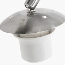 Steinhauer Booglamp Sparkled Light Grijs Zijde Wit