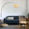Steinhauer Boog Wandlamp Sparkled Light Zwart Gras Naturel