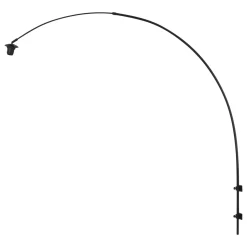 Steinhauer Boog Wandlamp Sparkled Light Zwart Gras Naturel