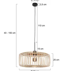 Steinhauer Hanglamp Bamboe Naturel Ø60cm