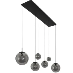 Steinhauer Hanglamp Bollique 6-Lichts Zwart