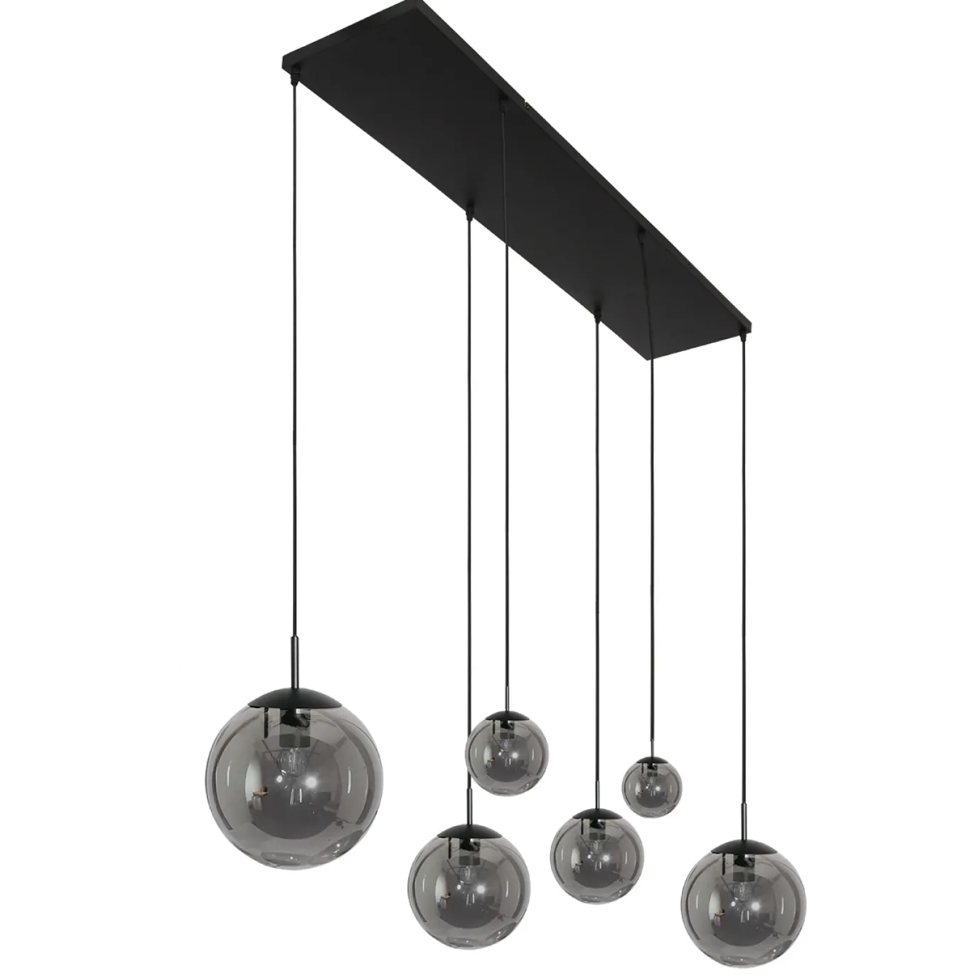 Steinhauer Hanglamp Bollique 6-Lichts Zwart