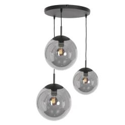 Steinhauer Hanglamp Bollique Getrapt 3-Lichts Zwart