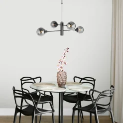 Steinhauer Hanglamp Constellation 5-Lichts Smoke Glas