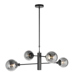 Steinhauer Hanglamp Constellation 5-Lichts Smoke Glas