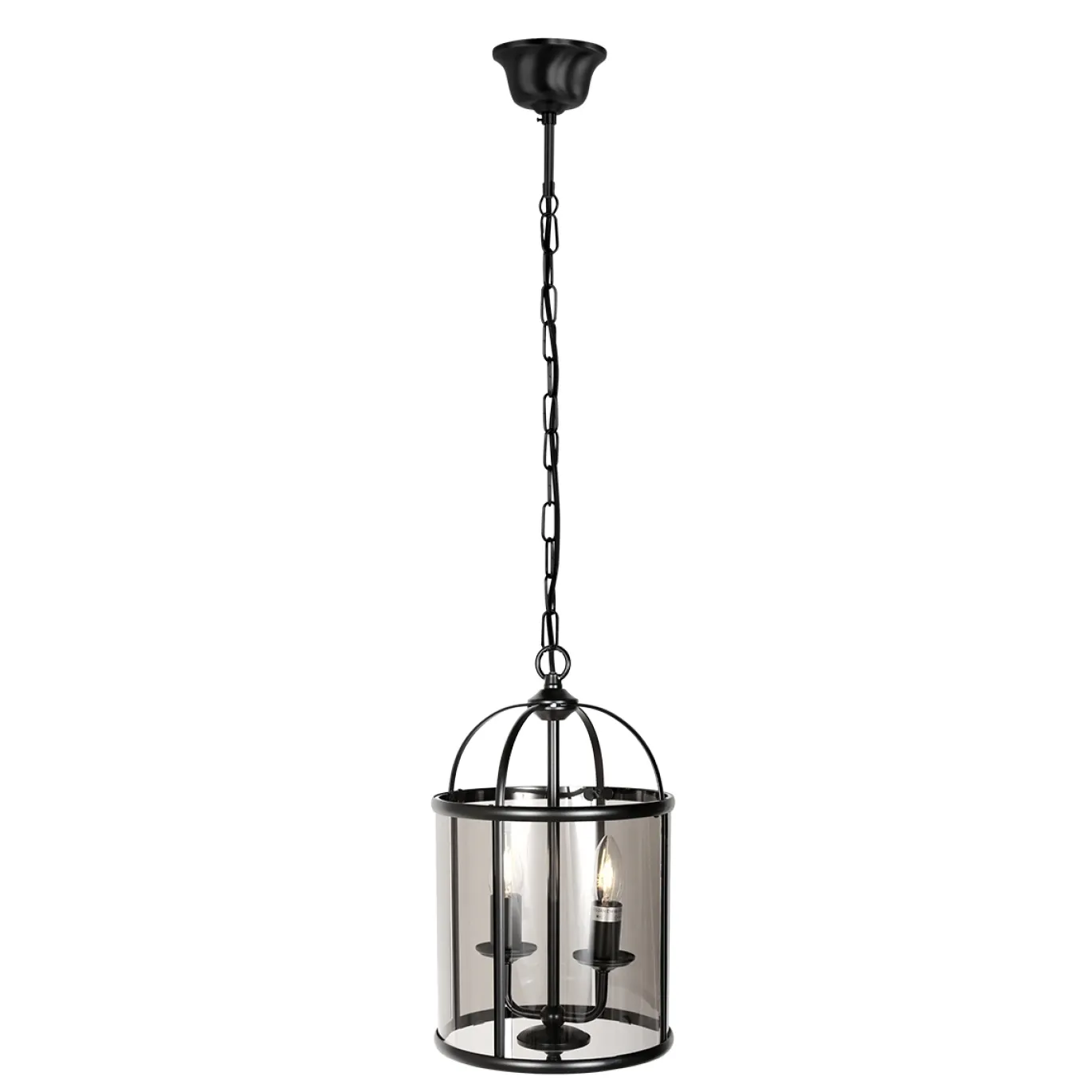 Steinhauer Hanglamp Pimpernel 2-Lichts Zwart