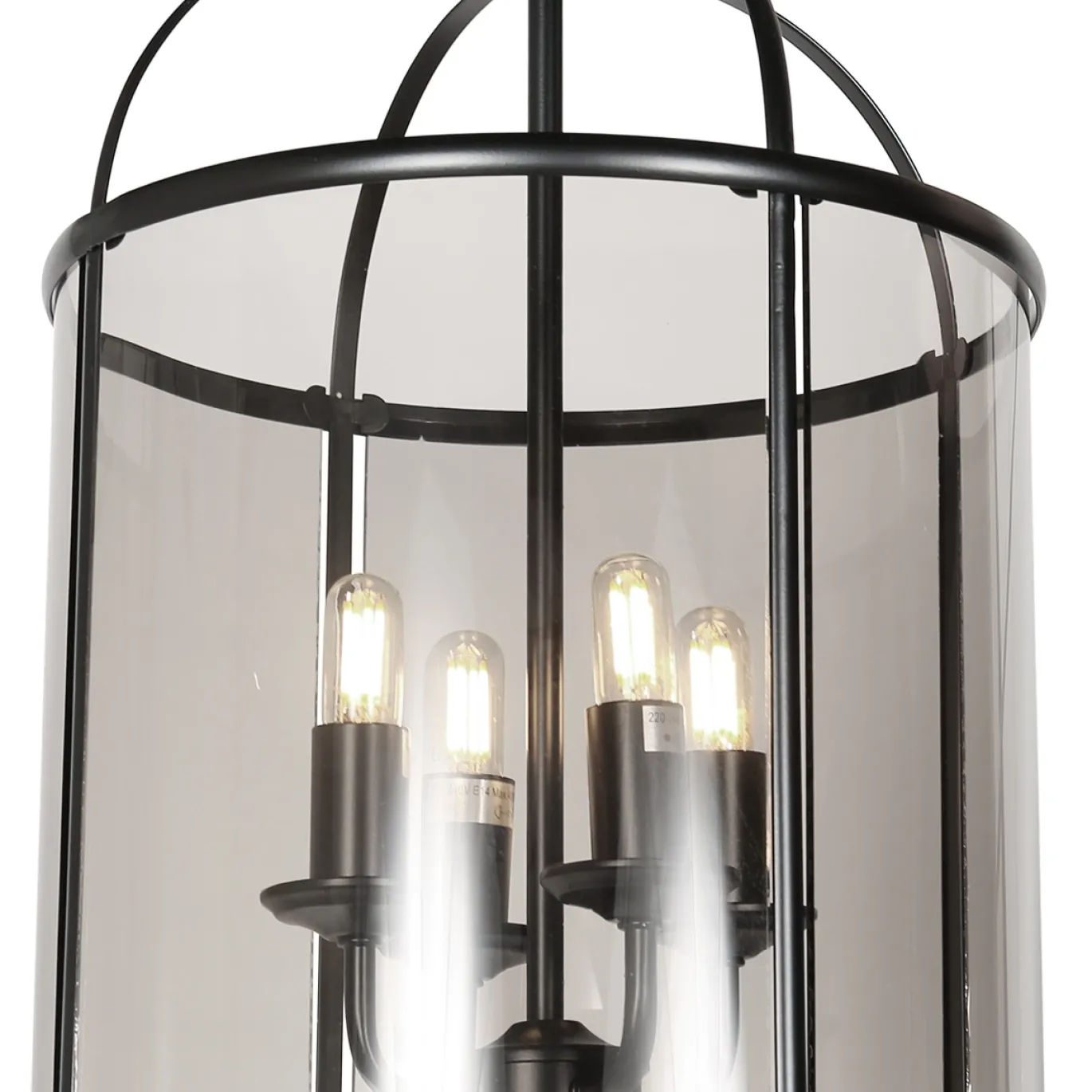 Steinhauer Hanglamp Pimpernel 4-Lichts Zwart