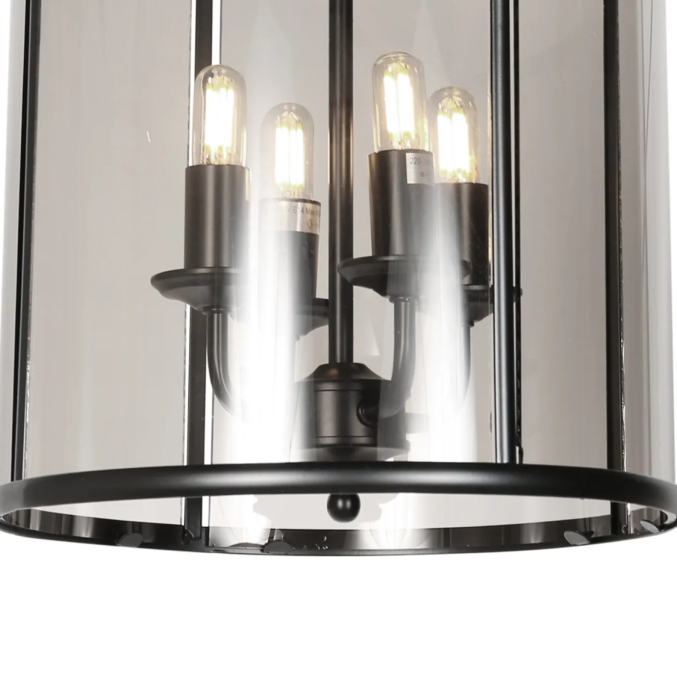 Steinhauer Hanglamp Pimpernel 4-Lichts Zwart