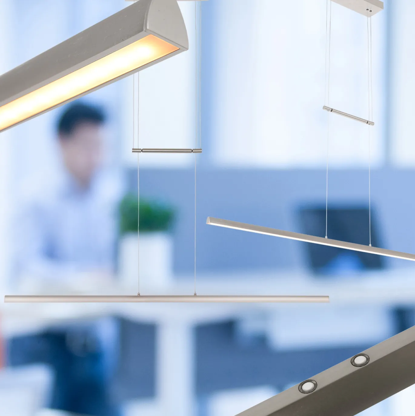 Steinhauer Hanglamp Profilo Grijs 115cm
