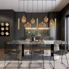Steinhauer Hanglamp Reflexion met Lichtkokers 9-Lichts Messing