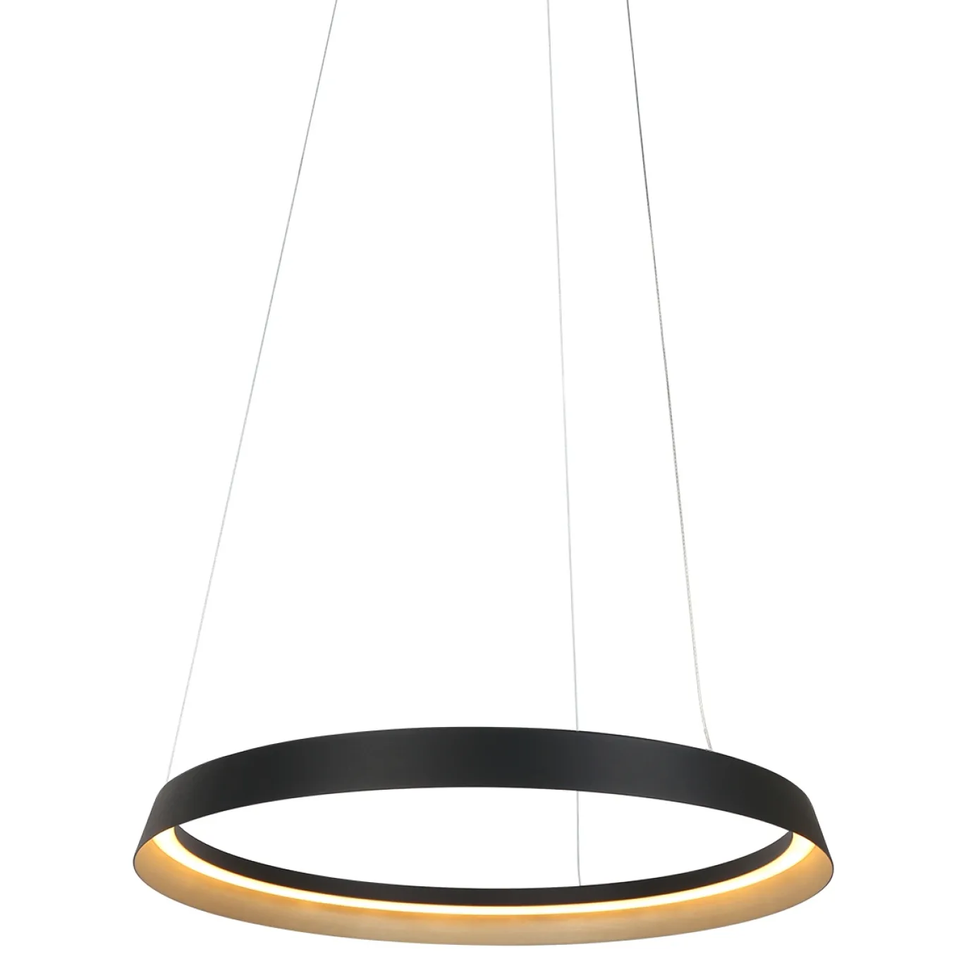 Steinhauer Hanglamp Ringlux Taps Zwart Ø60cm