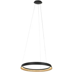 Steinhauer Hanglamp Ringlux Taps Zwart Ø60cm