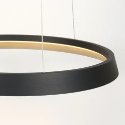 Steinhauer Hanglamp Ringlux Taps Zwart Ø60cm