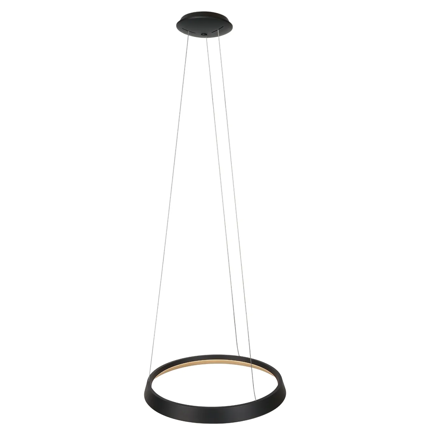 Steinhauer Hanglamp Ringlux Taps Zwart Ø60cm