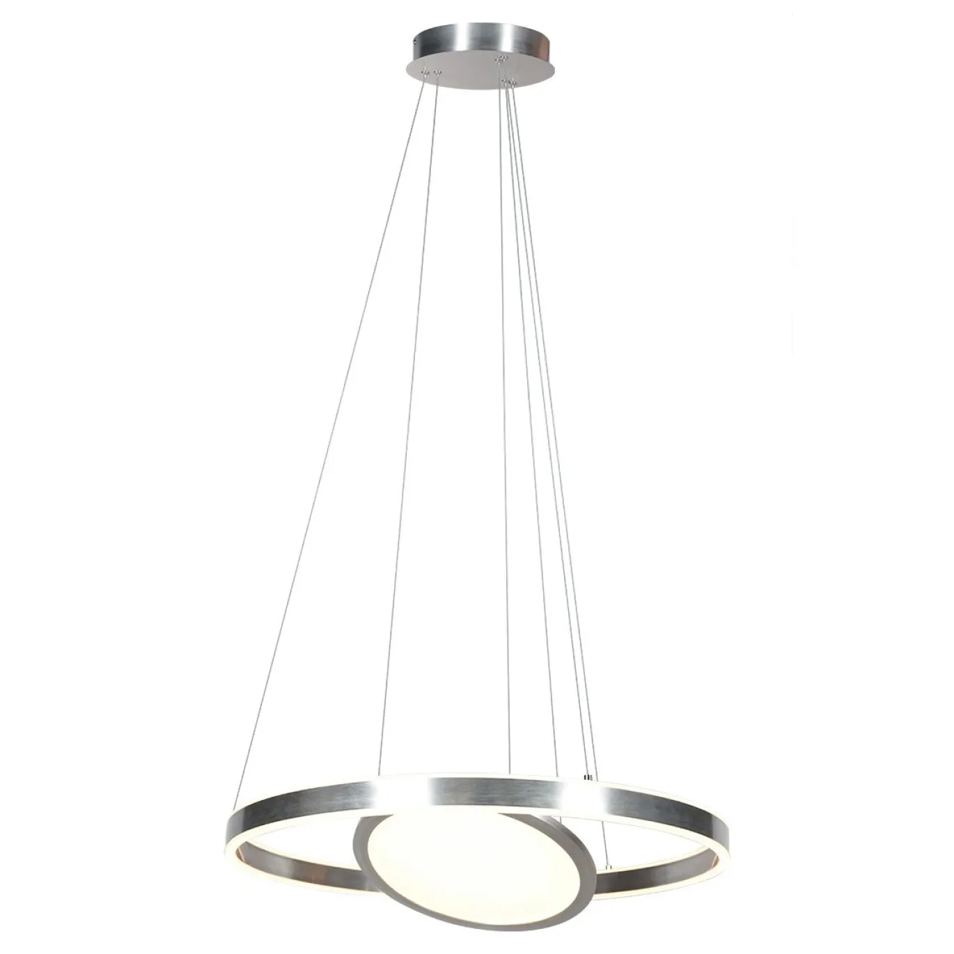 Steinhauer Hanglamp Ringlux met Binnenplaat Grijs Ø60cm