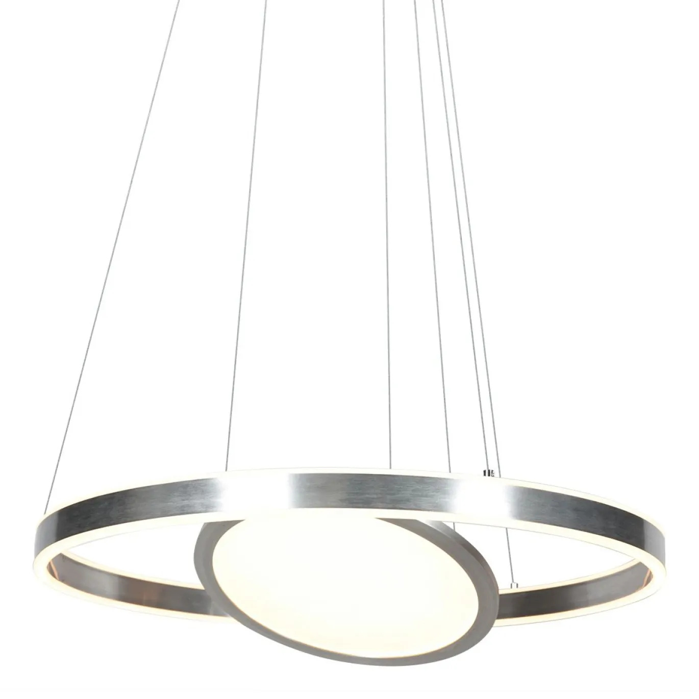 Steinhauer Hanglamp Ringlux met Binnenplaat Grijs Ø60cm