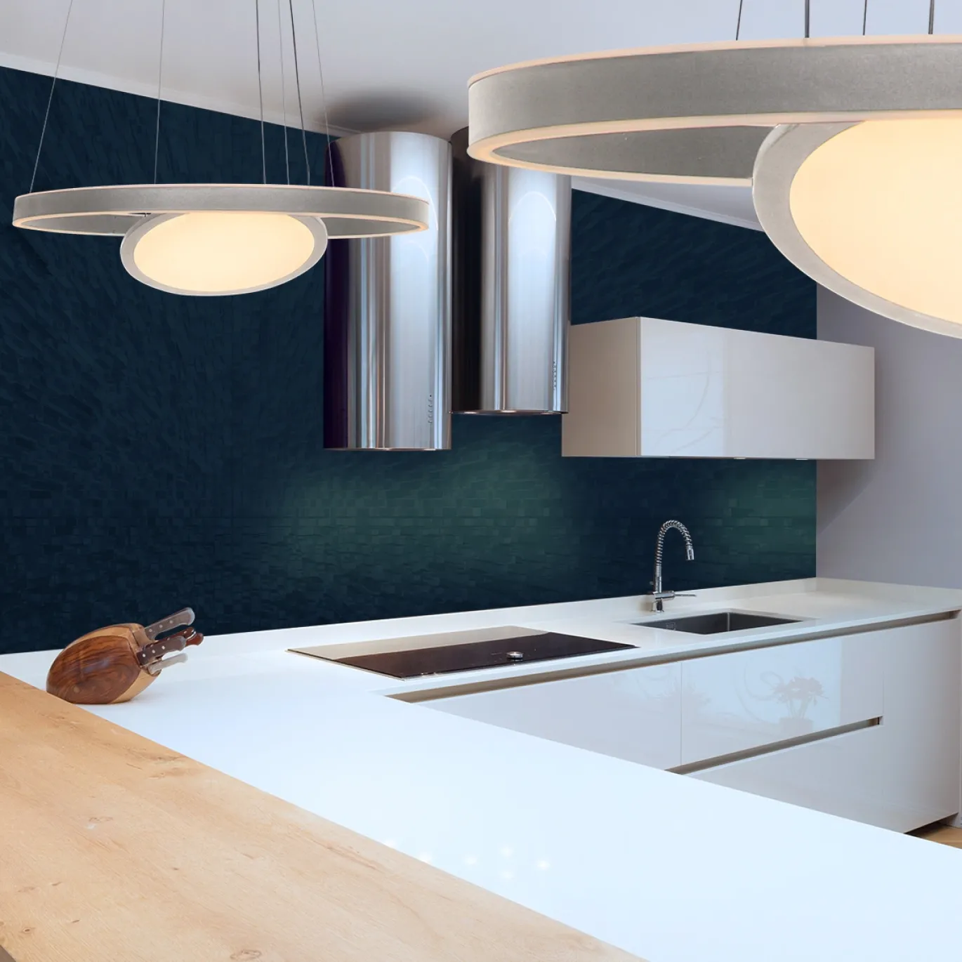 Steinhauer Hanglamp Ringlux met Binnenplaat Grijs Ø60cm
