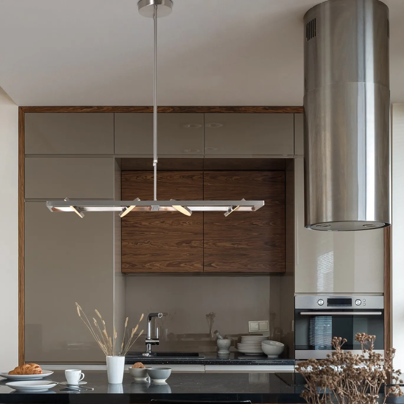 Steinhauer Hanglamp Soleil Grijs 90cm