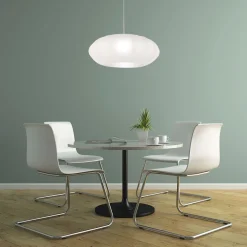 Steinhauer Hanglamp Sparkled Light Grijs Zijde Wit