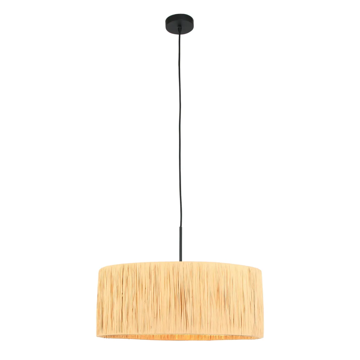 Steinhauer Hanglamp Sparkled Light Zwart Gras Naturel