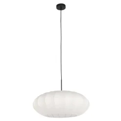 Steinhauer Hanglamp Sparkled Light Zwart Zijde Wit