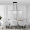 Steinhauer Hanglamp Stang 3-Lichts Grof Linnen Wit